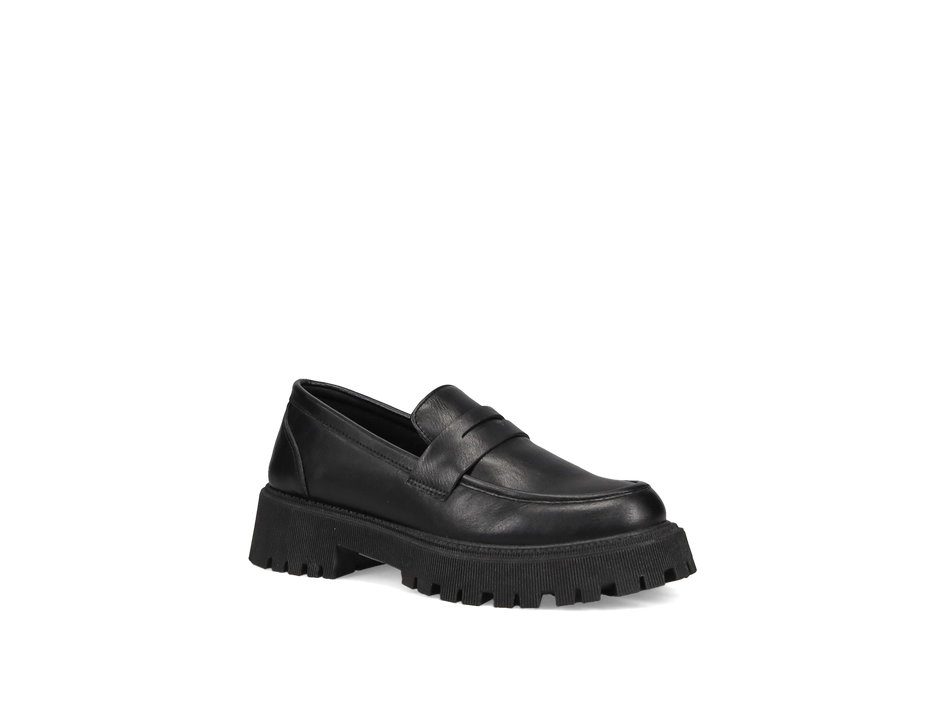 Μαύρο chunky loafer