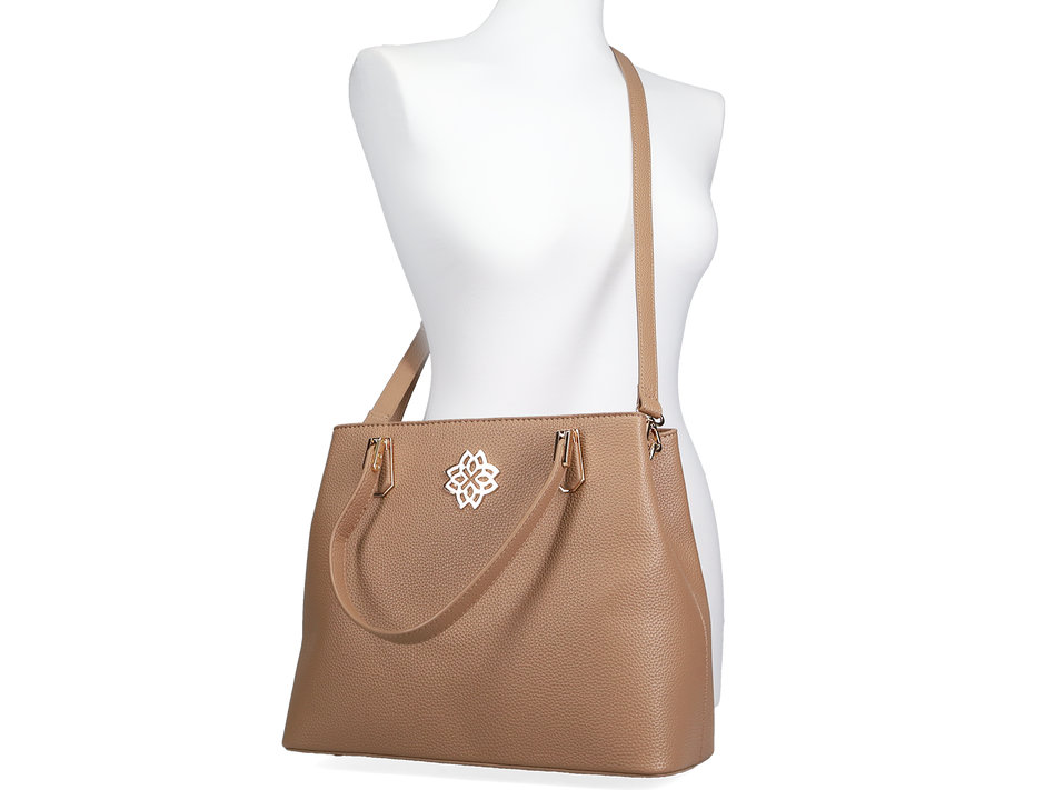 Taupe shoulder bag