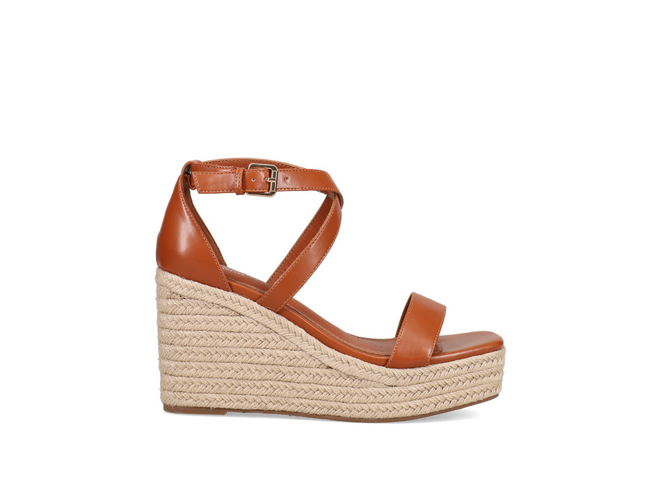 Tan wedge sandal