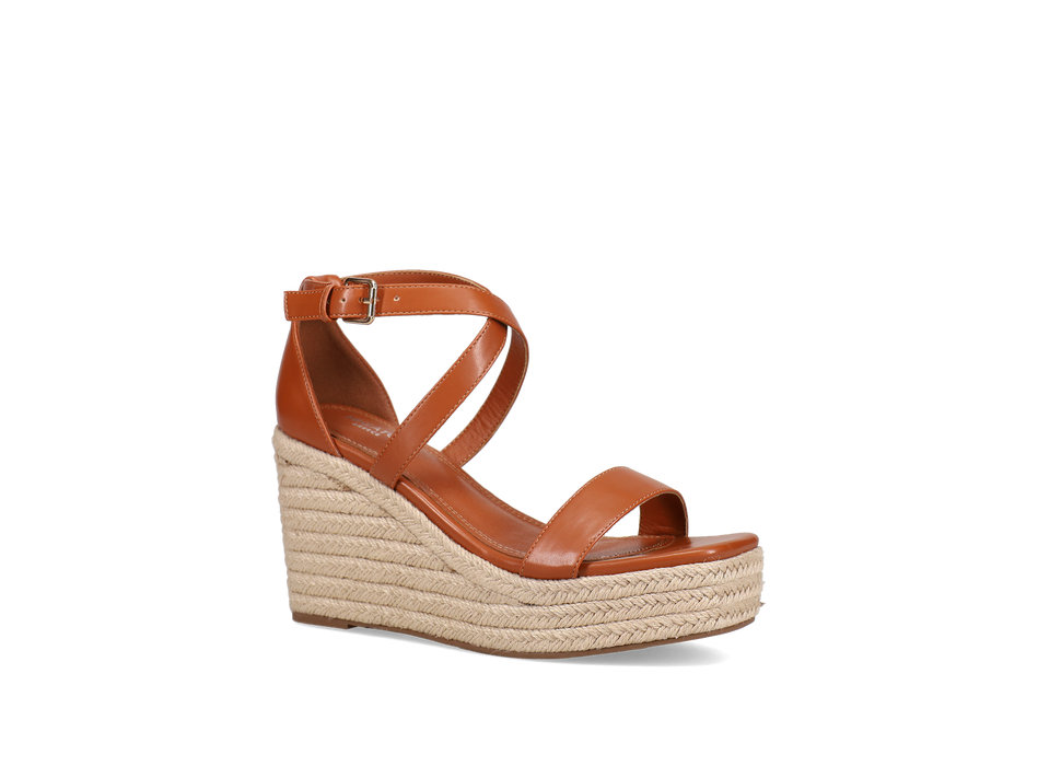 Tan wedge sandal