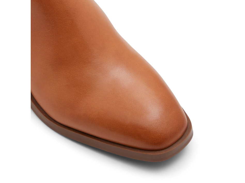 Tan leather bootie SIRAVETH