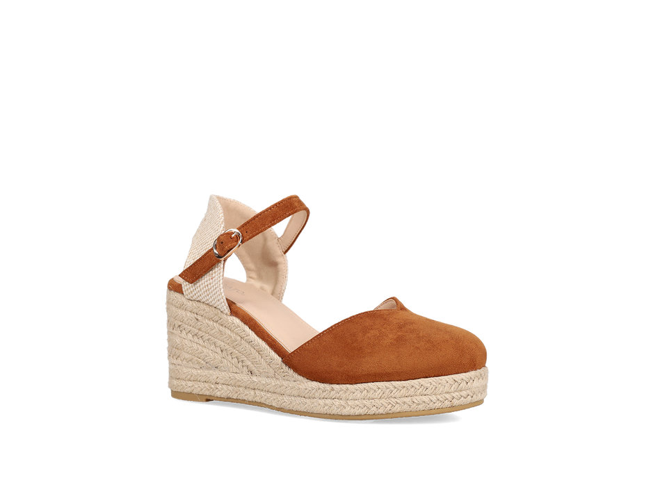 Tan wedge espadrille