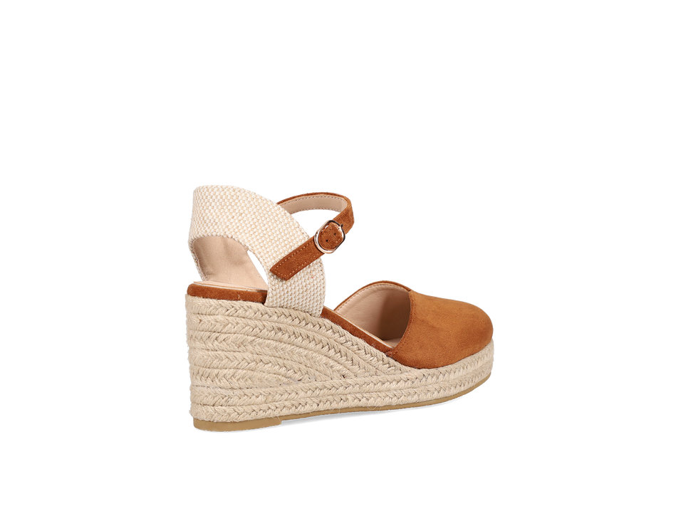 Tan wedge espadrille