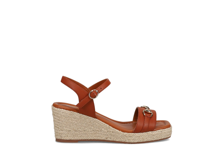 Tan wedge sandal