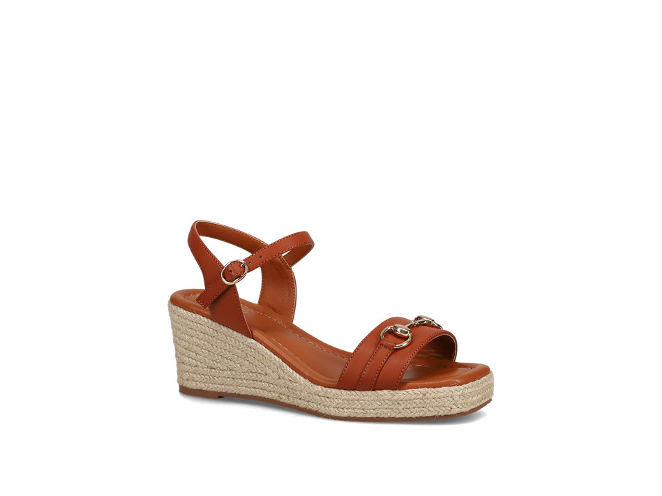 Tan wedge sandal