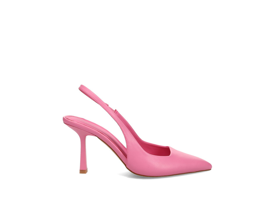 Pink slingback pump