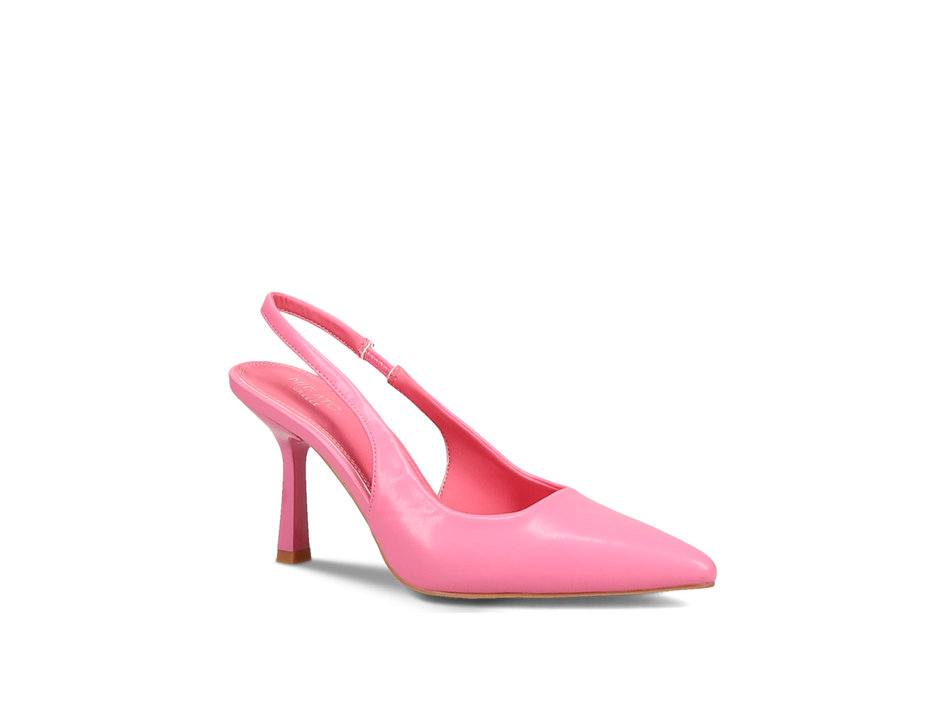 Pink slingback pump