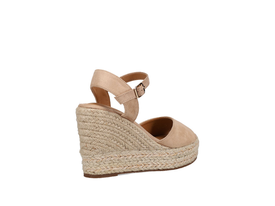 Beige wedge sandal