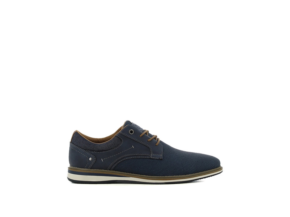 Mens dark blue Oxford shoe