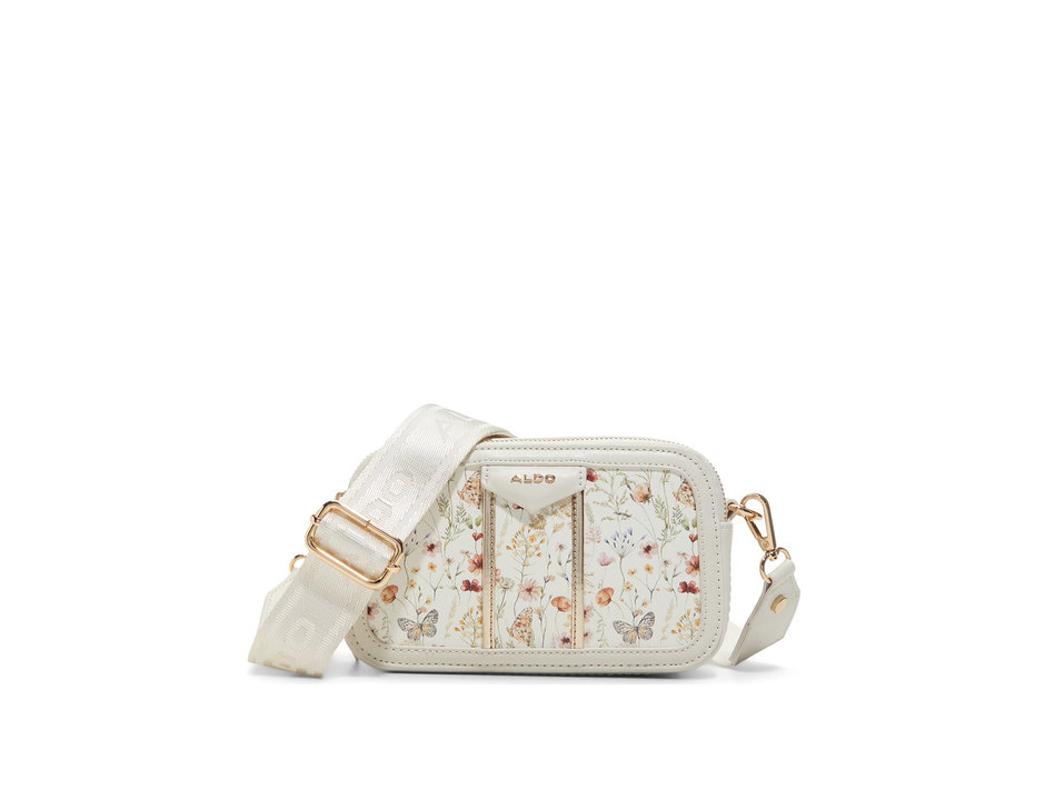 White floral crossbody bag MASUMA