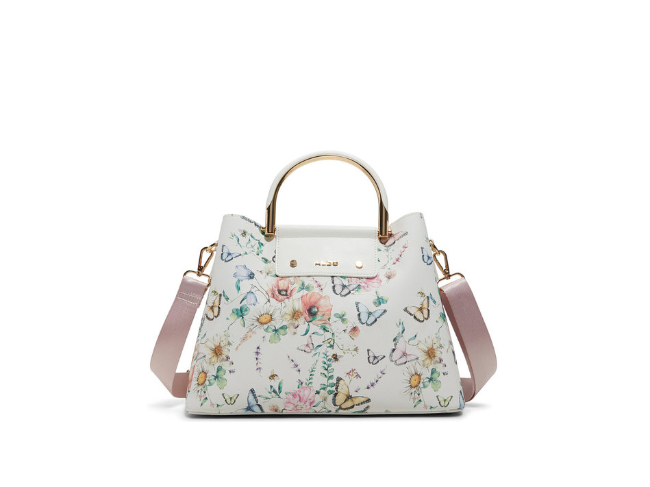 White floral handbag SLOANA