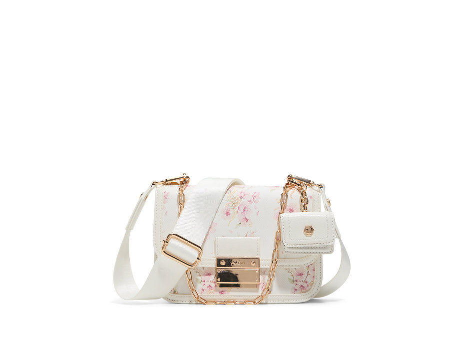 White floral crossbody bag KAILEIGH