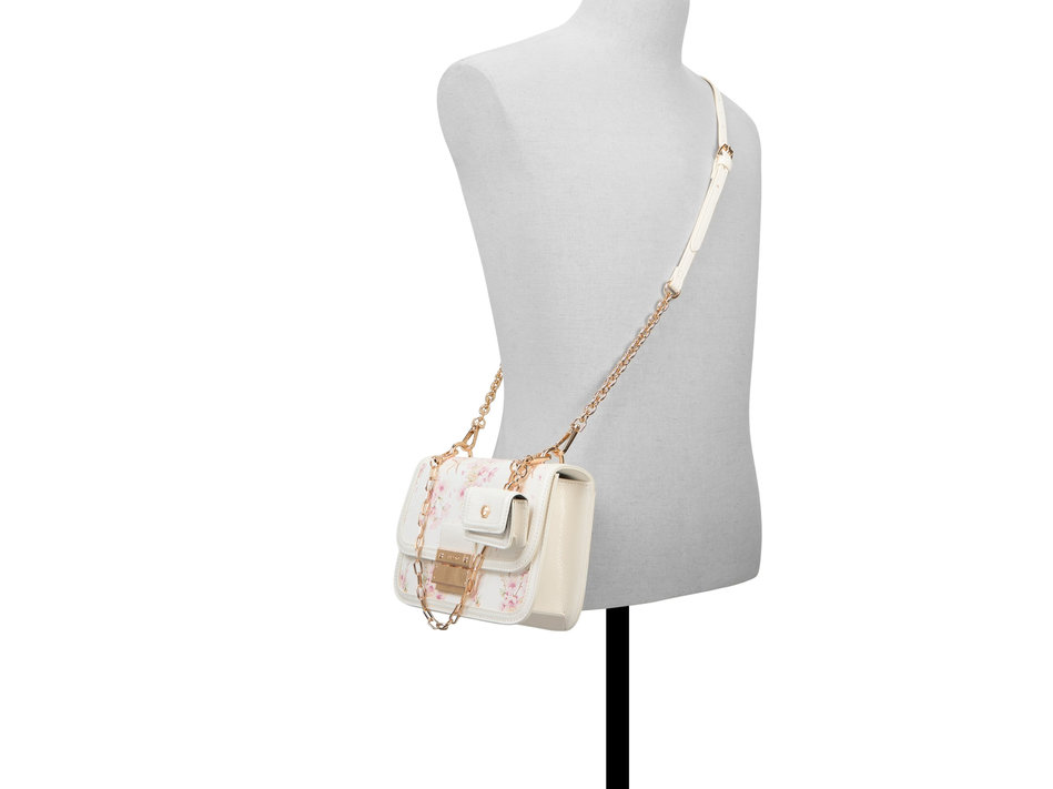 White floral crossbody bag KAILEIGH