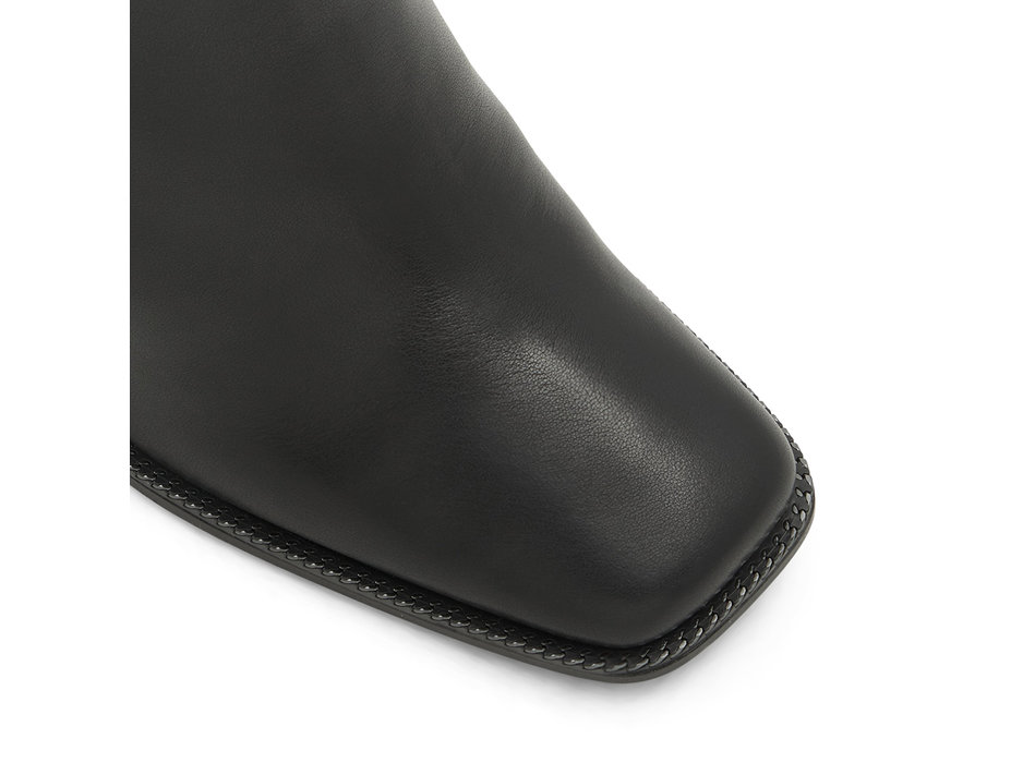 Black leather bootie LIIAM