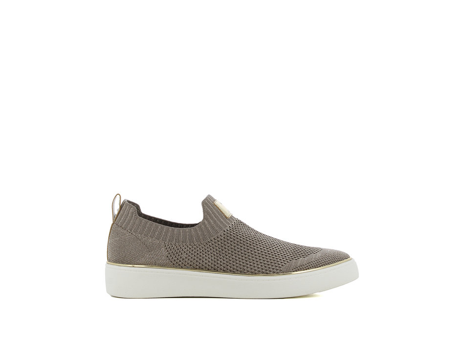 Taupe slip-on sneaker