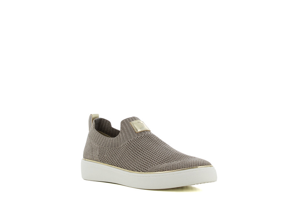 Taupe slip-on sneaker