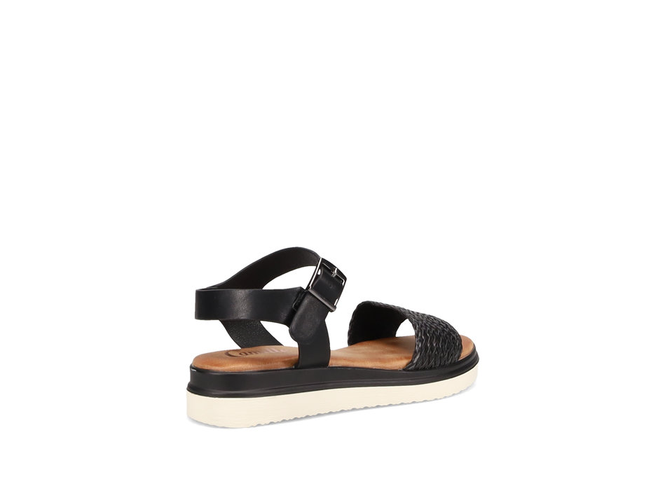 Black wedge sandal