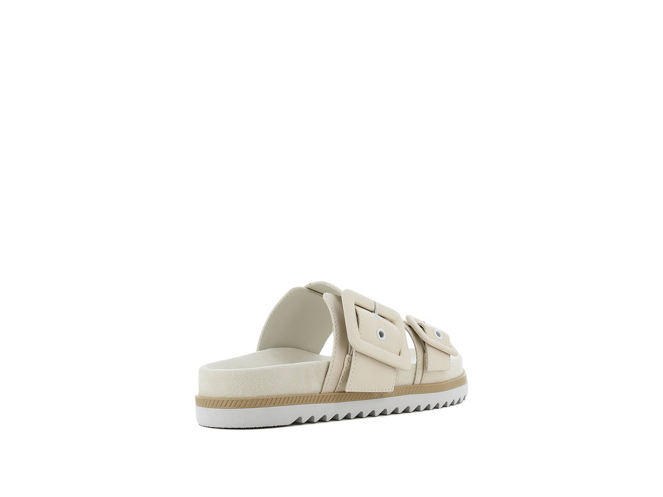 Beige footbed sandal