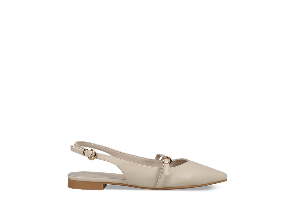 Ecru ballet flat