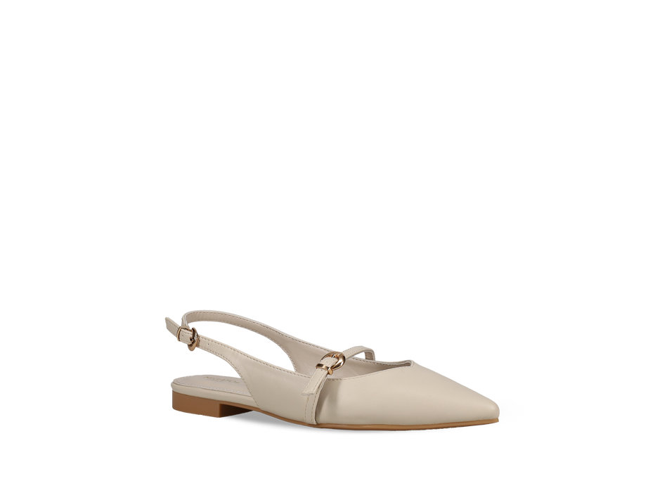 Ecru ballet flat