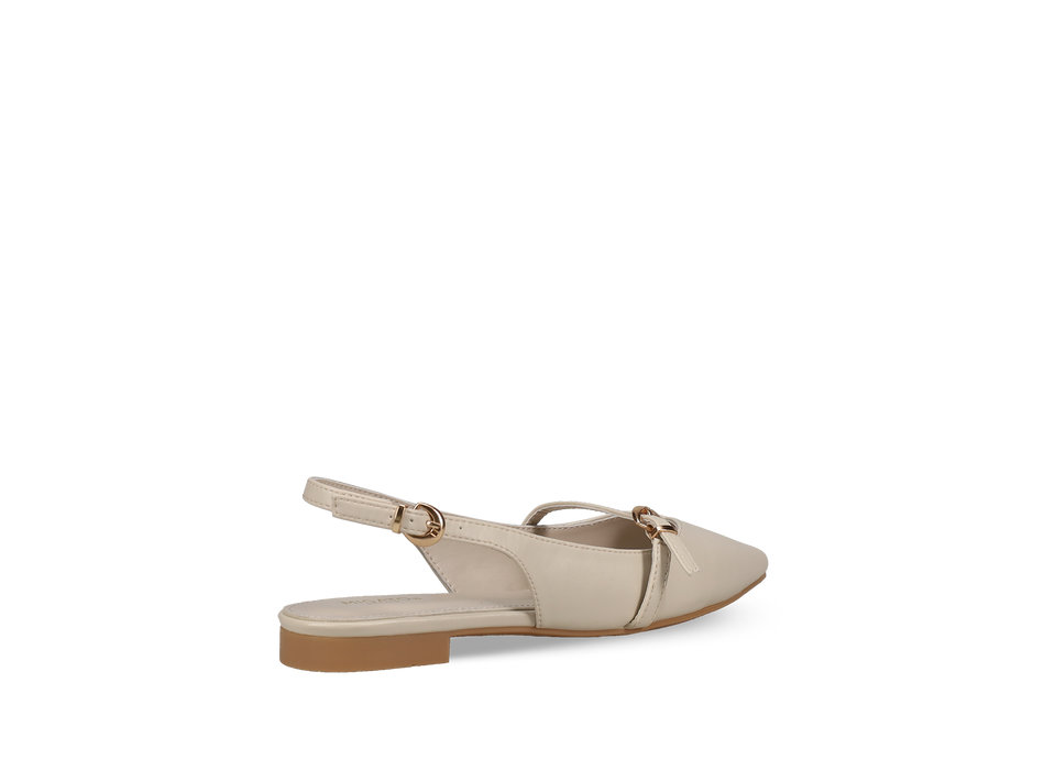 Ecru ballet flat