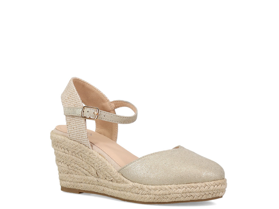 Gold espadrille