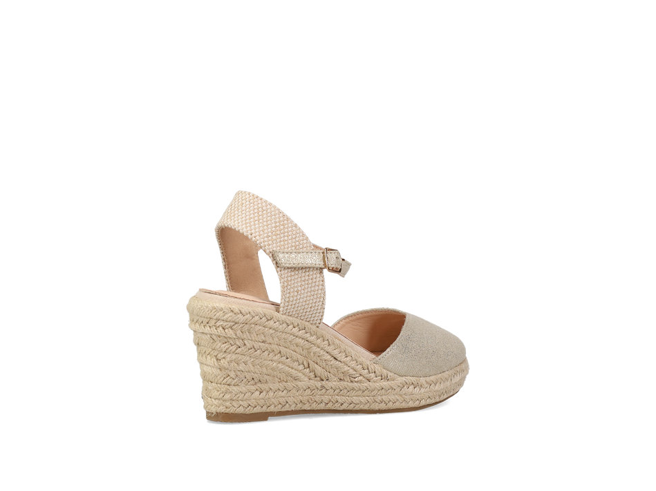 Gold espadrille