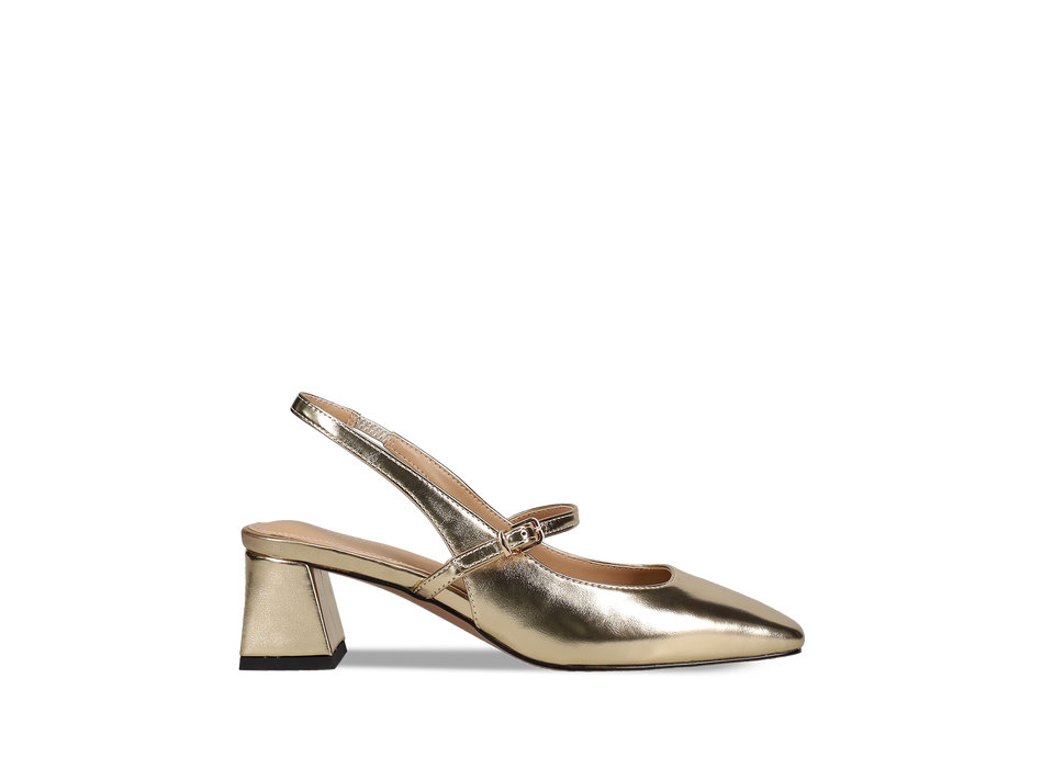 Gold metallic pump