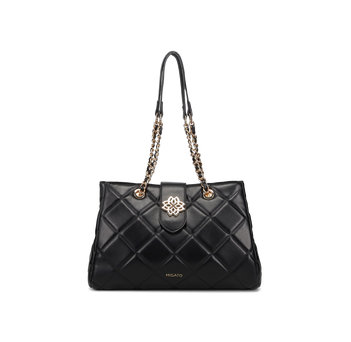 Black quilted shoulder bag