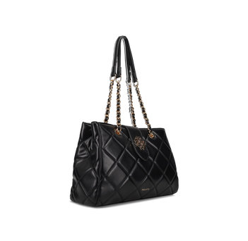 Black quilted shoulder bag