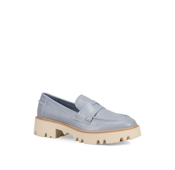 Blue chunky loafer