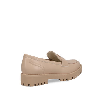 Beige chunky loafer