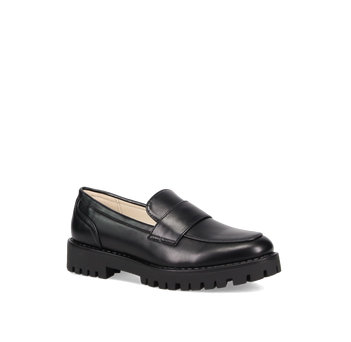 Black chunky loafer