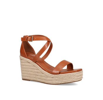 Tan wedge sandal