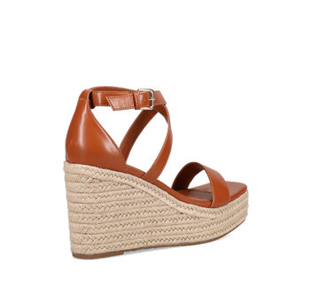 Tan wedge sandal