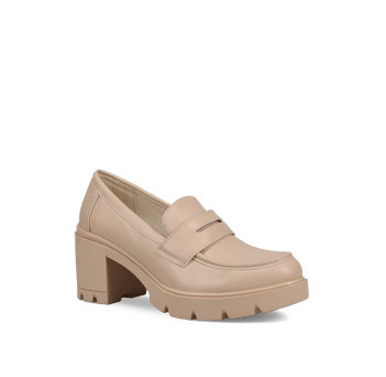 Beige chunky loafer