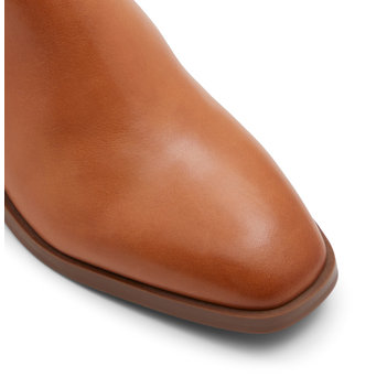 Tan leather bootie SIRAVETH