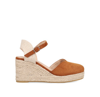 Tan wedge espadrille