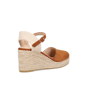 Tan wedge espadrille