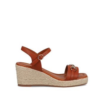 Tan wedge sandal