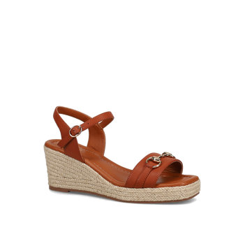 Tan wedge sandal