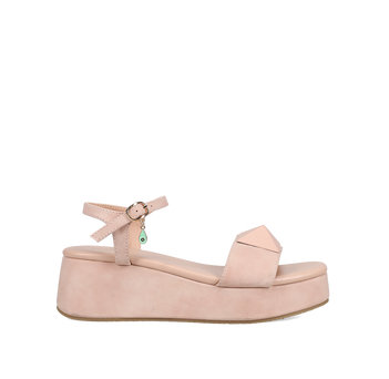 Pink wedge sandal