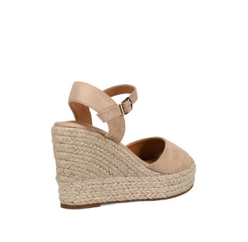 Beige wedge sandal