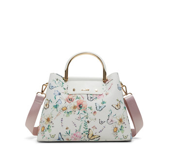 White floral handbag SLOANA