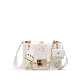 White floral crossbody bag KAILEIGH