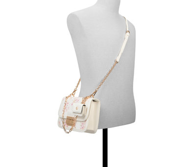 White floral crossbody bag KAILEIGH