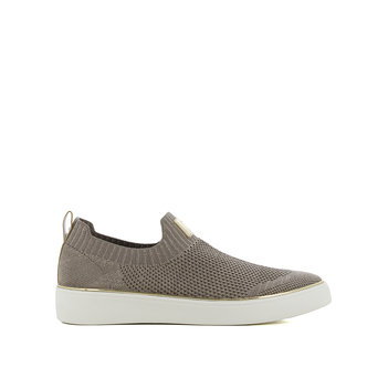 Taupe slip-on sneaker