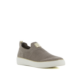 Taupe slip-on sneaker