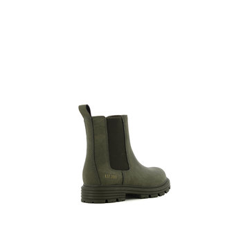 Kid''s khaki green Chelsea boot