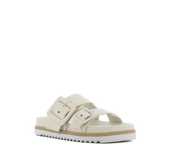 Beige footbed sandal